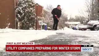 Kentucky utility companies prepare for incoming winter storm