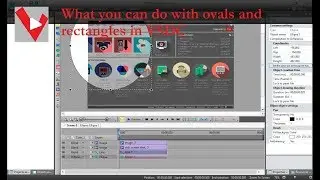 how to use ovals and rectangles in VSDC
