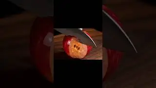 Crystal Apple Cutting ASMR | Satisfying Glass Fruit Slice Sounds