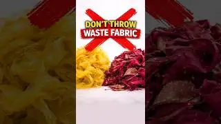 Don&rsquo;t Throw Waste Fabric | Organza Rose Flower DIY #diy