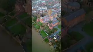 Worcester Cathedral & flooded River Severn. #neverleavethedrone #dronelife #djimini3pro