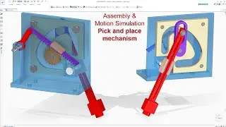 Solid Edge Motion Simulation | Assembly & Animation Pick and Place Mechanism