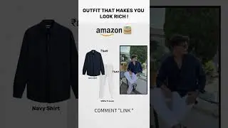 Look Rich in Black 💼 | Slim Fit Shirt + Trouser Outfit for Men 2025 | Budget Old Money Style