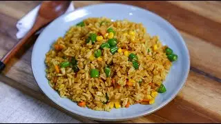 Как приготовить жареный рис с порошком карри :: легкий жареный рис с карри :: вкусная еда