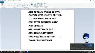 How To Flash Iphone 6s With 3utools 2021 (Mexico Botters)