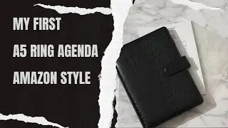 My first A5 Ring Planner Setup- Amazon Style