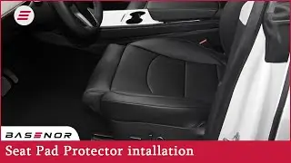 BASENOR Tesla Model Y Seat Pad Protector intallation.