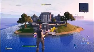 My own battle royale map with the agency in it proggess 1