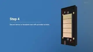 How to Install a Single Gang Metal Horizon&reg; 2 Keypad with Cresnet&reg; Communications