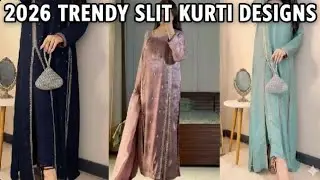 Beutiful slit dress 👗 design 😍✨#slit#kurti #classylook #pintrestyoufit#pintrest #fashion#trending  