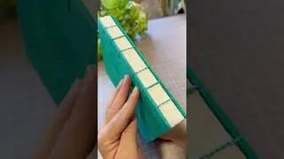 Fun book making - Turquoise 🍃🌿✨ #bookmaking #funcrafts #turquoise #bookbinding #handmade #books