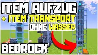 🔴 ITEM AUFZ&Uuml;GE & ITEM TRANSPORT MINECRAFT BEDROCK 1.21 (Tutorial f&uuml;r Anf&auml;nger)