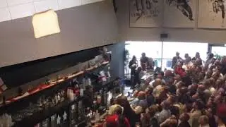 Toast falling over and People like it