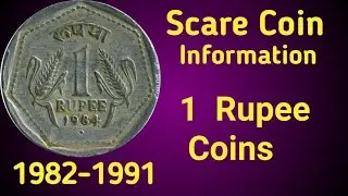1 Rupee Scare Coin Of India!1 Rupee Regular Coin Most valuable!Bhartiyacurrency!