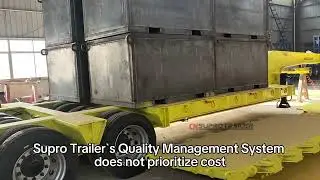90 tons + 90 tons = 180 tons, turntable trailer load test! #Turntable #TurntableTrailer