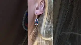 Statement Australian Opal Earrings Designed to Captivate #statementjewelry #australianopal #earrings