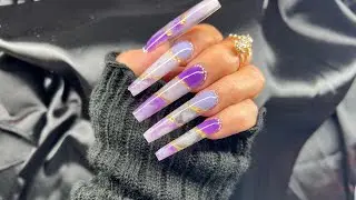 WMW Acrylic Nails/Pop off method/hard gel application #nails #nailart #tutorial #notpolish #fyp