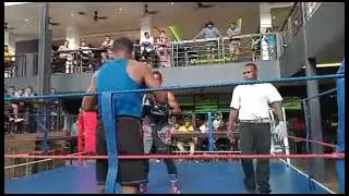 Heblon Genim Blue conner representing ACDP GBC TOKARARA KICKBOXING & boxing against Samson kombukon