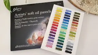 Mungyo Oil Pastel 48 set Unboxing & Swatches | Swatching Mungyo Gallery Soft Oil Pastels #oilpastel