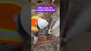 Emergency Water Pipe Repair Under Extreme Pressure#shortsfeed