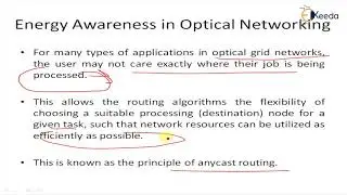 Energy Awareness in Optical Networking - Wavelength Routing Networks - Optical Networks