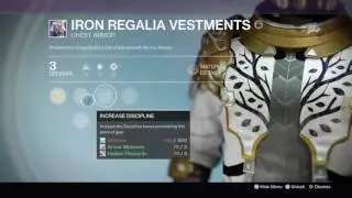 Getting the Iron regalia and Iron Breed Armor sets for Warlock(No Sound)