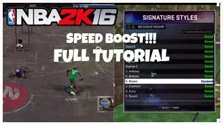 NBA 2K16 HOW TO SPEED BOOST / FULL TUTORIAL - Flyer Da Great