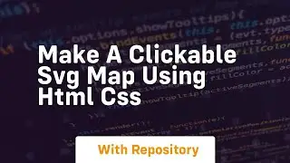Make a clickable svg map using html css
