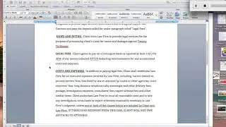Fee Agreement Video