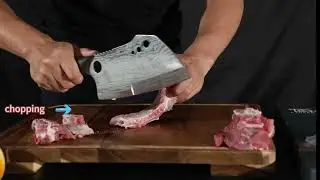 This 2-in-1 Cleaver is a BEAST! 🔥 Chops Bones & Dices Veggies &ndash; Meet the SYOKAMI Super Knife!