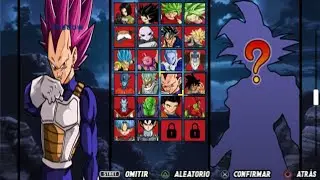 avace de la iso dbz ttt con muestra de personajes 