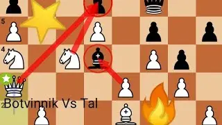 🔥Mikhail Botvinnik Vs Mikhail Tal (1-0)🔥World Championship Match 1960 |Brilliantend Game |