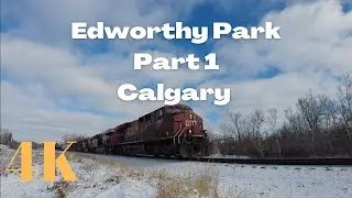 4K walking through Edworthy Park in Calgary, Canada. Part 1.