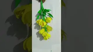 Easy Paper Flower | Paper Flower Making Idea | Diy Flower Crafts #paper #diy #flowers #craft #shorts