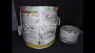 Newspaper craft - PARA - the traditional measuring vessel (kerala) Nirapara - News paper craft