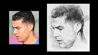simple Drawing Cristiano Ronaldo with Grid Method easy ##simpledrawing #ronaldo #ronaldoalnassr