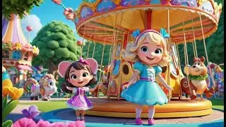 Os carrosséis de brinquedo giram, giram e giram | Canção Infantil Divertida para Crianças