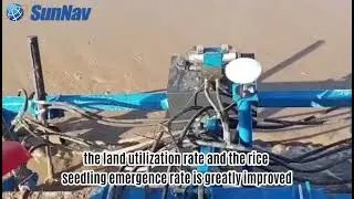 SunNav Land Leveling System used in paddy fields