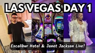 Видеоблог Лас-Вегаса 2025, день 1 🎰 | Джанет Джексон в прямом эфире Resorts World | Отель Excalib...