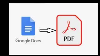 Transformer un google docs en PDF