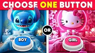 Choose One Button! 💙🎀 BOY or GIRL Edition 🤔 Leo Quiz