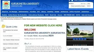 RESULT/NOTICE KUK UNIVERSITY UPDATE| LATEST NEWS KURUKSHETRA UNIVERSITY| KUK NEWS|