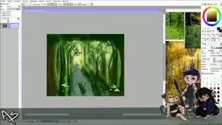 {Digital Time-Lapse} Forest Background
