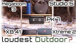 📢OUTDOOR TEST 2019. Which 1 Is The 📢LOUDEST! Xtreme 2, Megaboom 3, XB41, Studio 5 or PK7?