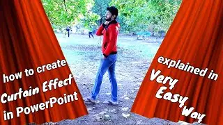 Curtain Effect | Animation| Curtain Green screen effect for editing |created in PowerPoint| #IamMrVK