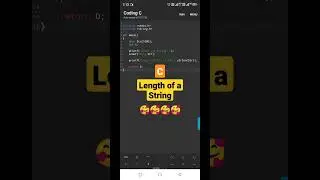 Length Of A String in C. 💯🔥 #cprogramming #switchcoder #shorts