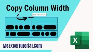 Excel Pro Trick: How to Copy Column Width to Another Cell (Paste Special)
