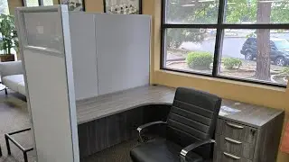 Modern Desk & Cubicle Wall Install &ndash; New Furniture Catalog Setup