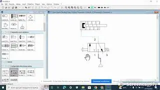 1° Ciclo pneumatico A+ A- / Attuatore monostabile - Valvola 3/2 N.C.
