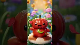 🍅 Pumpkin Flower's Tomato Roll! | Kids Animation